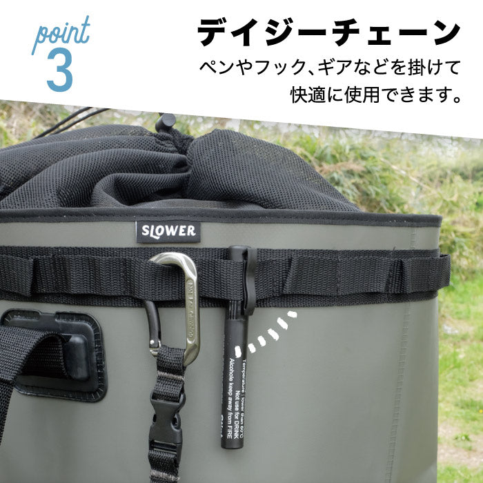 防水バッグ 大容量 slower ハングストック メッシュバッグ 35L EVA トートバッグ 大きめ 肩掛け バッグ 大型 柔軟 ギアケース デイジーチェーン キャンプ レジャー ガレージ 屋外 屋内 車載 釣り アウトドア 洗濯カゴ プールバッグ レジャーバッグ おしゃれ