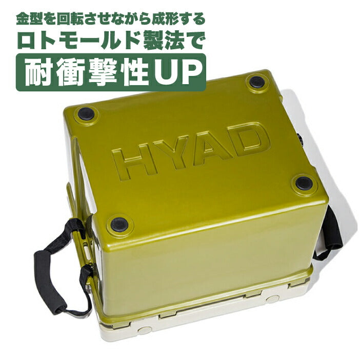 オレゴニアンキャンパー クーラー HYAD クーラーボックス 小型 釣り 27R 25.5L 保冷 350ml缶×40本収納 大容量 仕切り板 バスケット キャンプ用品 アウトドア スクエア形状 1泊2日 コンパクト コスパ スポーツ バーベキュー ピクニック 運動会 北欧 雑貨