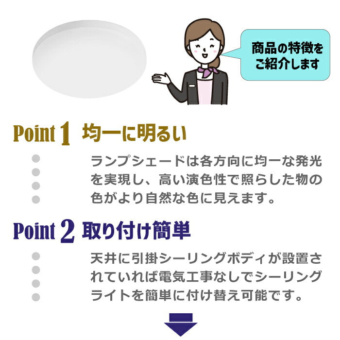 edライト 薄型 引掛式シーリングライト 4.5畳 11w 100w形相当 小型 昼白色 電球色 照明器具 天井 led 天井照明 省エネ 玄関 廊下 寝室 和室 ダイニング リビング カフェ風 店舗照明 子供部屋 新居 引越し インテリア照明