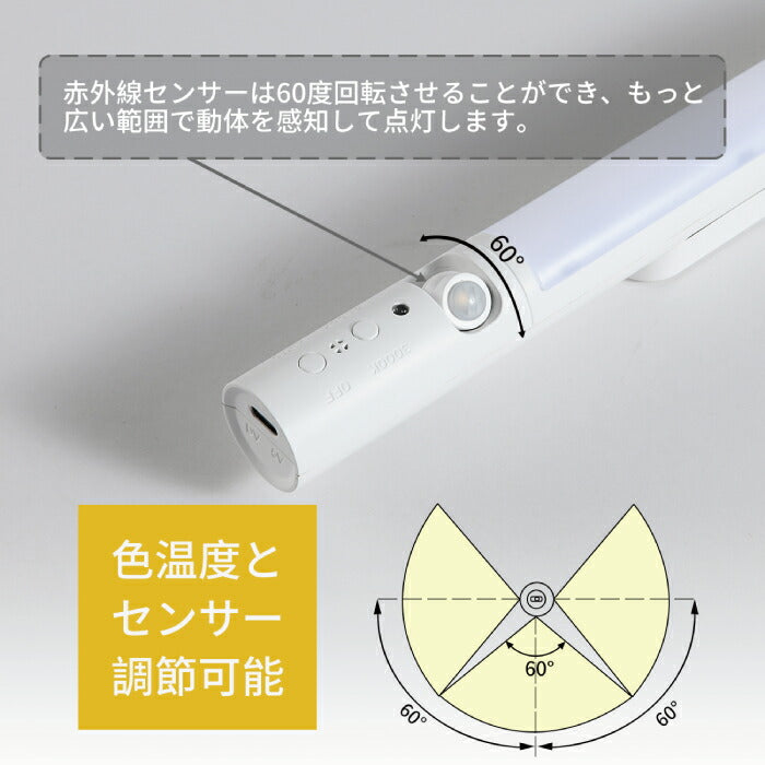 人感センサーライト LEDスティックライト 2個セット 室内LEDライト USB充電式 自動点灯 省エネ 超寿命 高輝度 40個LED 貼り付け型 階段 クロゼット ロッカー 玄関 洗面所 ガレージ 懐中電灯 停電対策 照明 防災 災害対策 アウトドア キャンプ 家電 おしゃれ