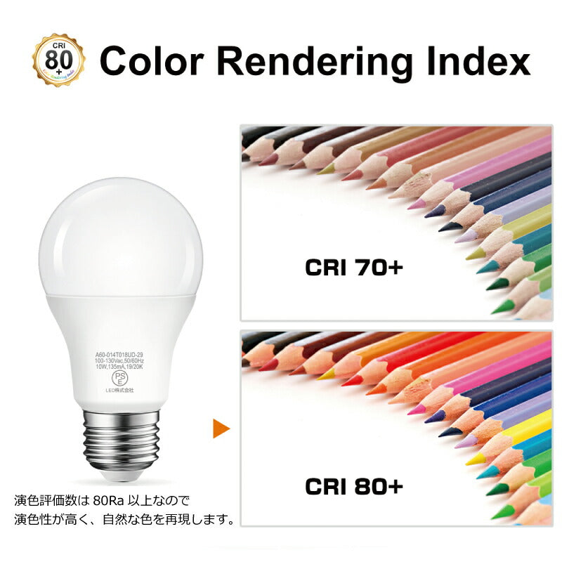 【送料無料】LED電球 6個セット E26口金 72W形相当 昼白色  広配光タイプ 10W 1000lm 5000K 一般電球形 LEDライト照明 LED照明 led電球 照明 長寿命 省エネ 節電 高輝度 6個入 調光器非対応 照明器具 明るい e26 家庭照明 LED 新生活 引越し 新築お祝い 商業施設 廊下 エコ