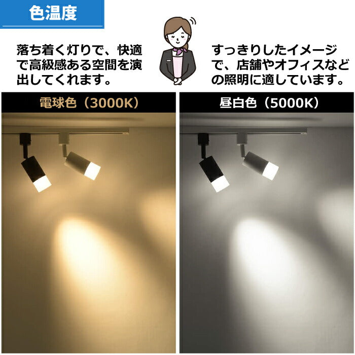 ライティングレール 照明 スポットライト led ダクトレール 10W 75W相当 電球色 LED搭載 大光量 器具一体型 レールライト シーリングライト 天井照明 照明器具 インテリア照明 おしゃれ ダイニング リビング 居間 キッチン カフェ 商業施設 店舗照明 北欧