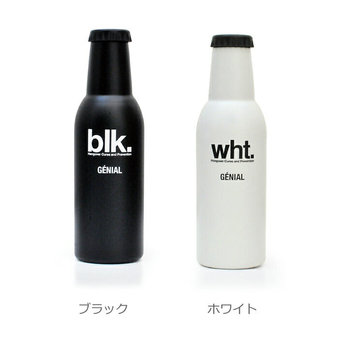 【2個以上 送料無料】ハングオーバー バキュームボトル 330ml 水筒 直飲み マグボトル 魔法瓶 保冷 保温 スリム ボトル 瓶型 ビン型 ステンレス コンパクト コーヒー タンブラー 軽量 コンパクト アウトドア 登山 ピクニック おしゃれ 白 黒 プレゼント ギフト