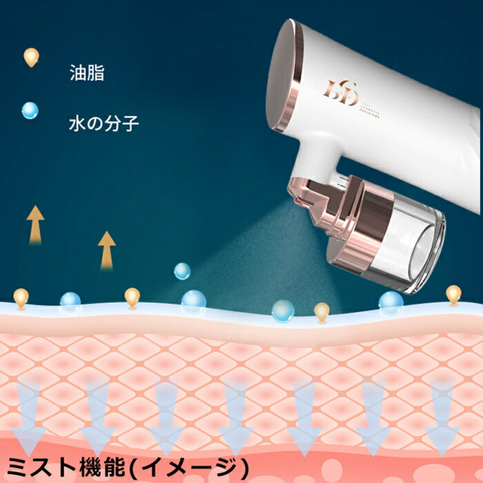 美顔器 補水美容器 スキンケア フェイスミスト 導入器 保湿 うるおい ミスト スプレー 顔全体 温熱ケア 毛穴ケア USB充電式 美容液 化粧水 肌の乾燥防止 高圧噴射 シワ たるみ くすみ 黒ずみ 肌のハリ ツヤ 美肌 美容器具 女性 誕生日 プレゼント ギフト