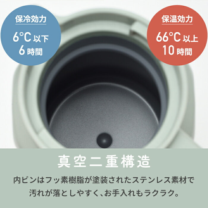 ポット 魔法瓶 保温 おしゃれ BRUNO ブルーノ ステンレス 卓上ポット 0.75L 750ml 水筒 ステンレスポット 保温 保冷 マグボトル 真空ボトル まほうびん 広口 氷 お湯 ミルク缶 牛乳缶 こぼれない デザイン アウトドア オフィス 北欧 雑貨 かわいい 新生活