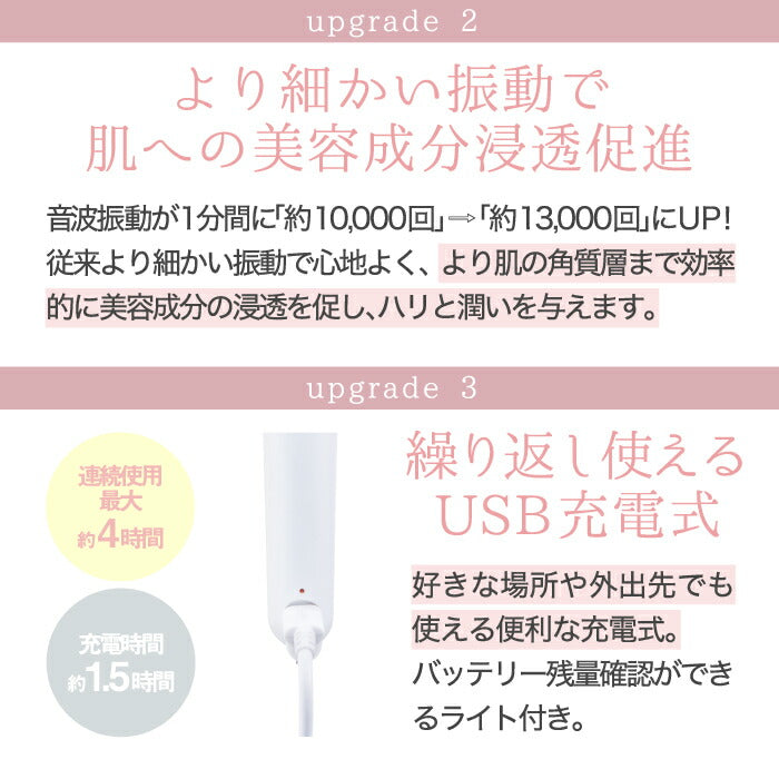 【送料無料】 FESTINO 美顔器 目元 充電式 フェイシャル スキントリートメント フェイスケア 美容器 顔全体 マイクロカレント 温熱ケア 超音波振動 コードレス くま シワ たるみ スキンケア 目元ケア 角質層 マッサージ コンパクト ギフト フェスティノ