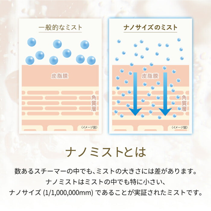 フェイシャルクレンジングナノスチーマー フェイススチーマー 美顔器 FESTINO ナノ スチーマー スチーム スキンケア 肌ケア 毛穴ケア 美容 保湿 ミスト メイク落とし 化粧落とし 自宅エステ クレンジング 浸透 顔 髪 デコルテ 抗菌 乾燥対策 フェスティノ